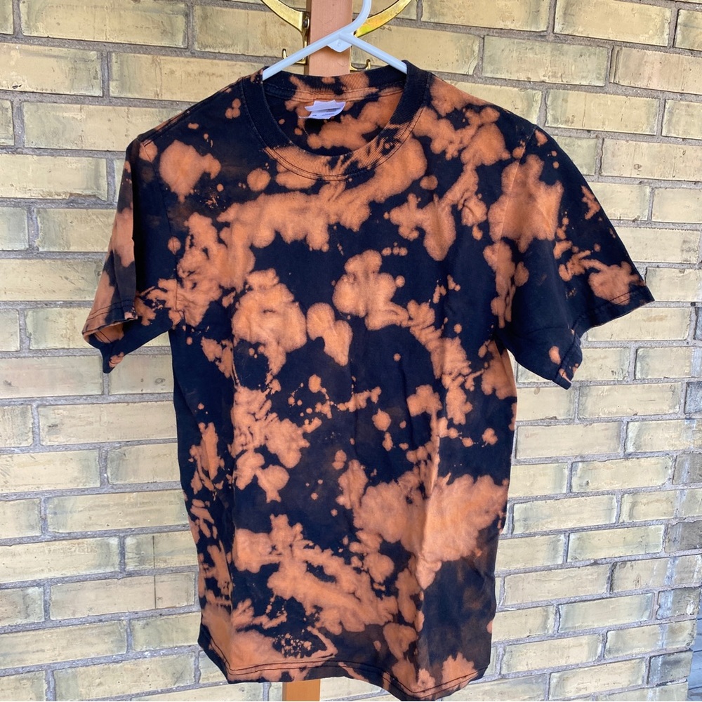 3/$25 || Bleach-Dyed Black Tee